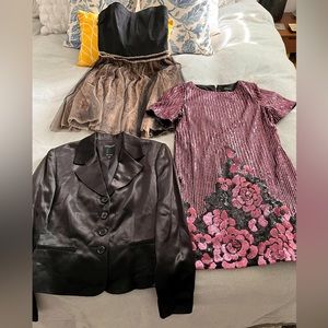 Party cocktail dresses and jacket BUNDLE!